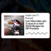 Inside Line F1 Podcast – Can Mercedes win 3 races in a row? 2024 Hungarian GP Preview